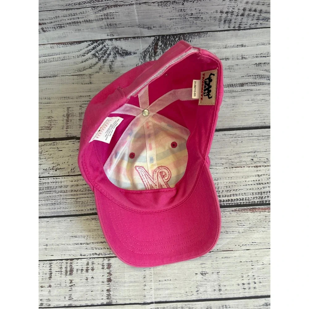 Fan Favorite Milwaukee Brewers Baseball Cap Toddler Pink Striped Heart Logo